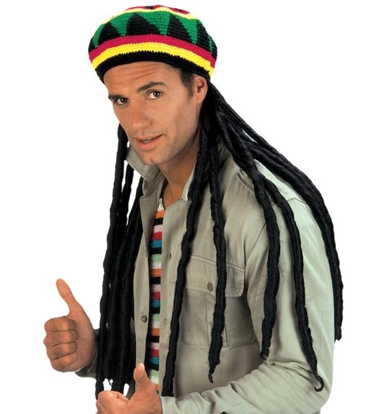 Beret rasta avec dreadlocks