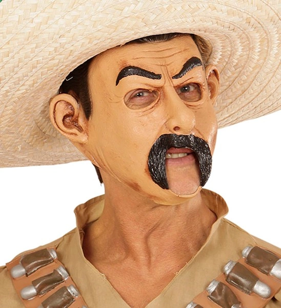 "3/4 MASQUE MEXICAIN AVEC OUVERTURE POUR LA BOUCHE"