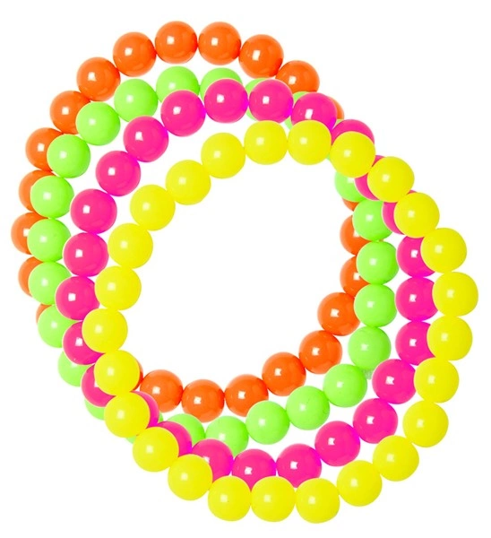 Set de "4 BRACELETS EN PERLES MULTICOLORES"