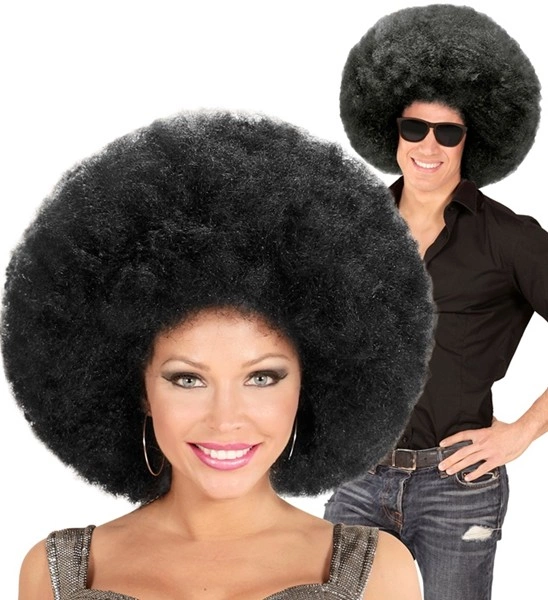 "PERRUQUE NOIRE EXTRAVOLUME AFRO" top qualité - en sachet