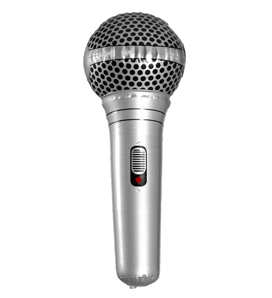 "MICROPHONE GONFABLE" 35 cm
