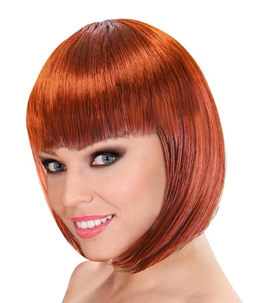 PERRUQUE ROUSSE COUPE CARREE