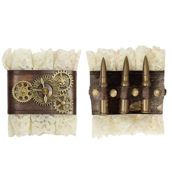 paires de "POIGNETS EN DENTELLE STEAMPUNK"