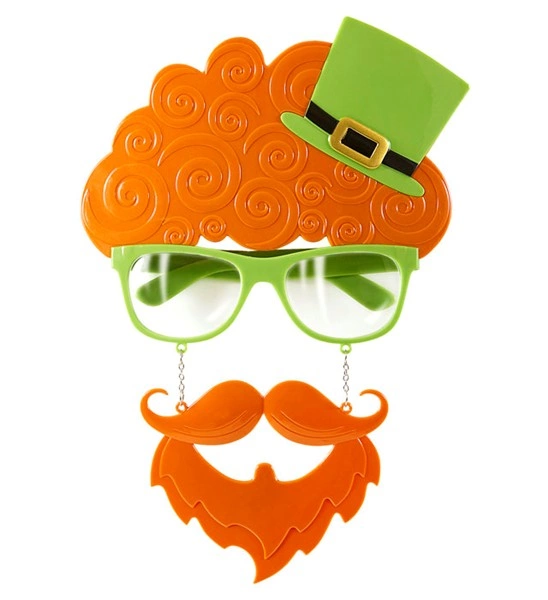 "LUNETTES ST PATRICK AVEC MOUSTACHE ET BOUC"