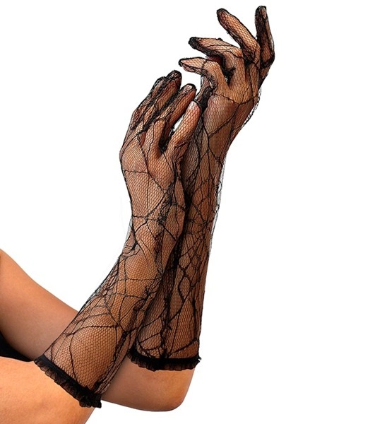 "GANTS TOILE D'ARAIGNEE NOIRS"
