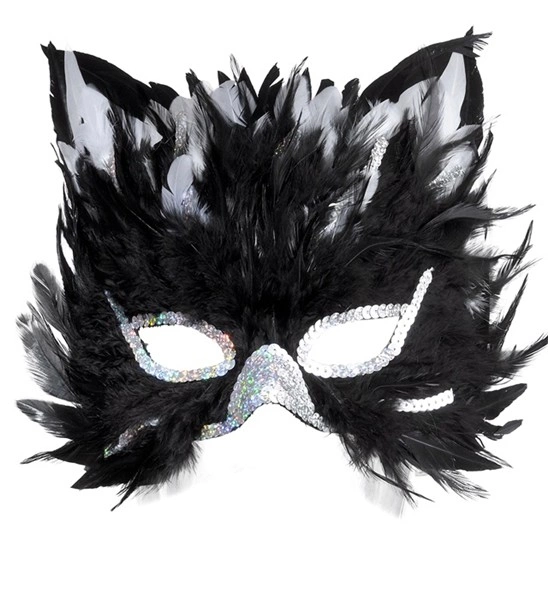 "MASQUE CHAT A PLUMES"