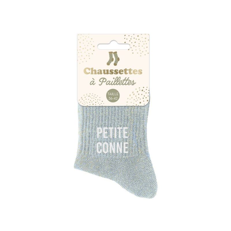 CHAUSSETTES COURTES PAILLETTES PETITE CONNE.