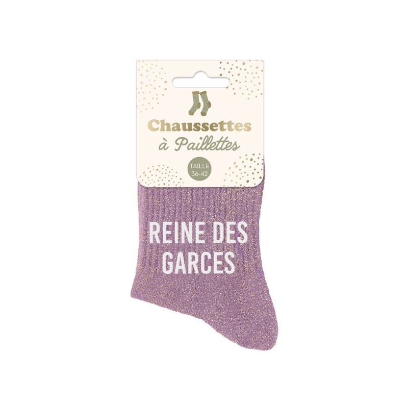CHAUSSETTES COURTES PAILLETTES REINE DES GARCES.