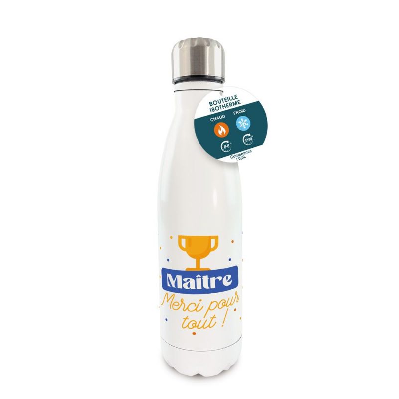 GOURDE ISOTHERME MAITRE MERCI POUR TOUT.