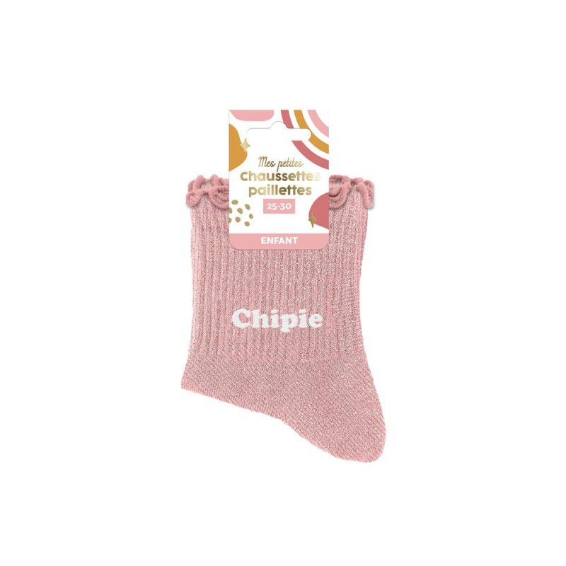 CHAUSSETTES PAILLETTES CHIPIE 3 - 6 ANS FILLE.
