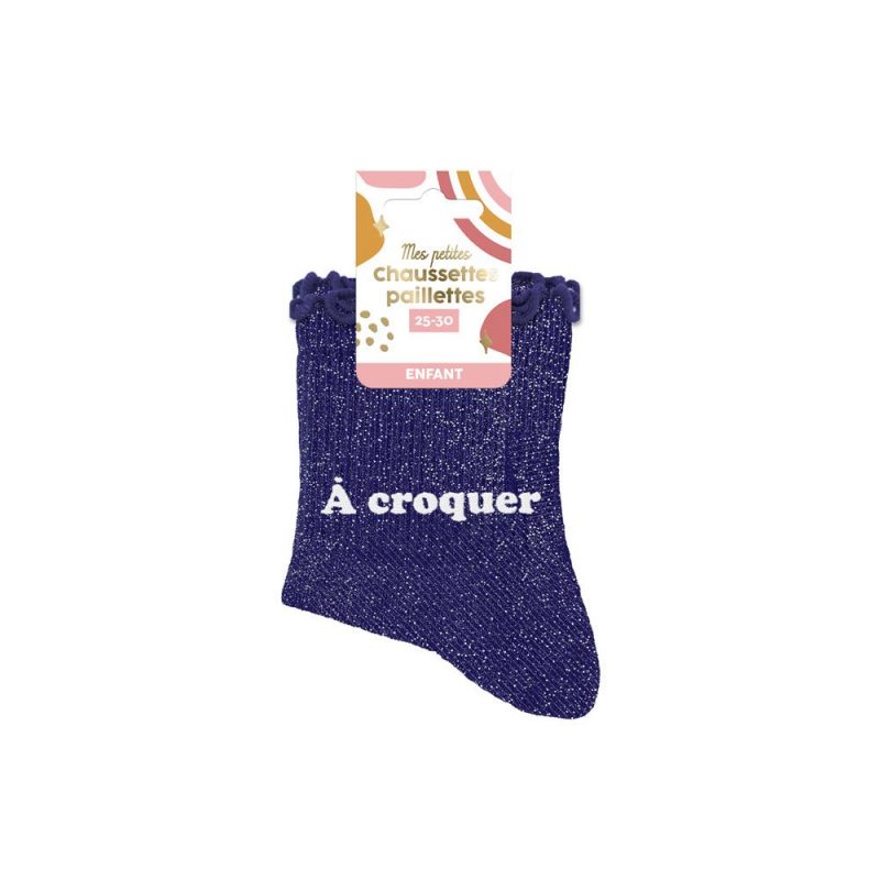 CHAUSSETTES PAILLETTES A CROQUER 3 - 6 ANS FILLE