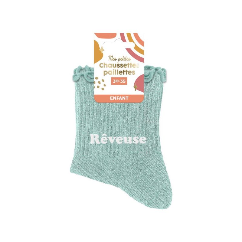 CHAUSSETTES PAILLETTES RÊVEUSE 6 - 10 ANS FILLE