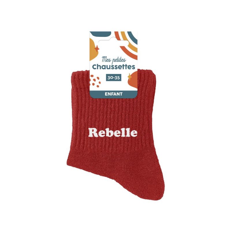 CHAUSSETTES REBELLE 6 - 10 ANS GARÇON.