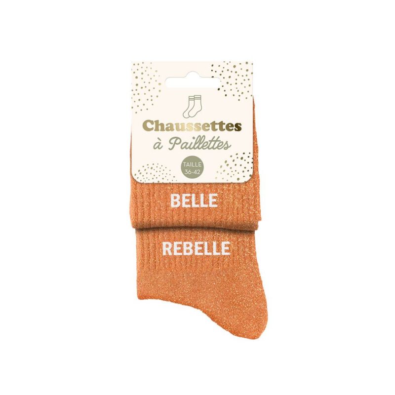 CHAUSSETTES PAILLETTES DUO BELLE REBELLE.