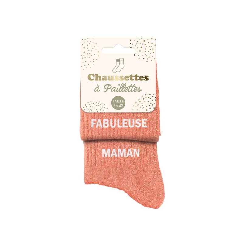 CHAUSSETTES PAILLETTES DUO FABULEUSE MAMAN.
