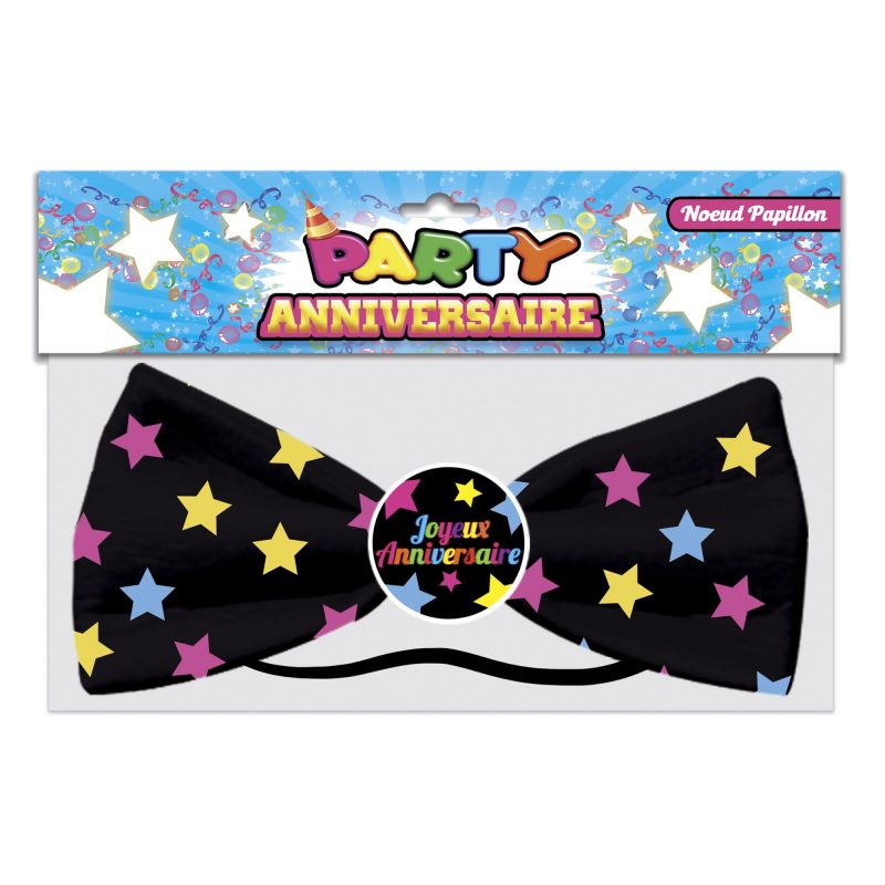 nœud papillon Joyeux Anniversaire.
