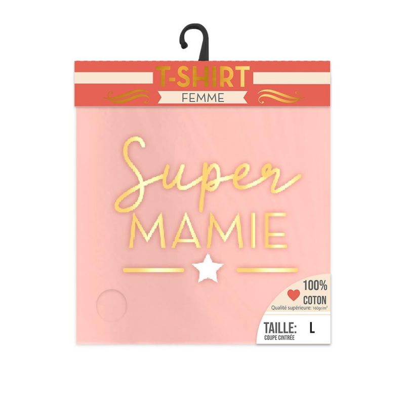 T SHIRT "SUPER MAMIE" L.