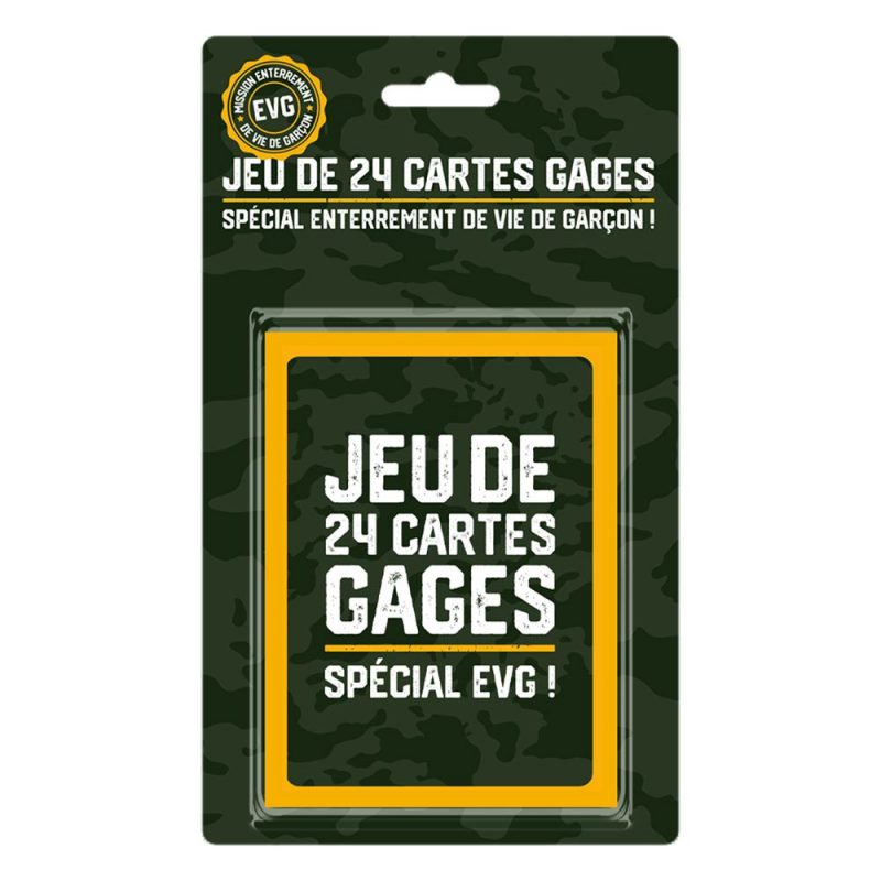 Jeu de Cartes 24 Gages EVG