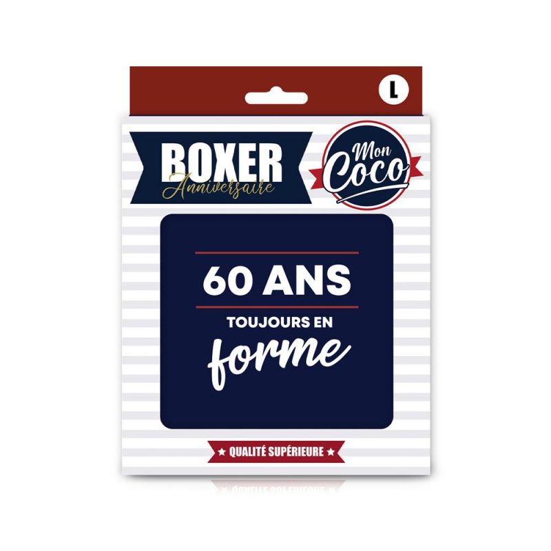 BOXER "60ANS TOUJOURS EN FORME" L.