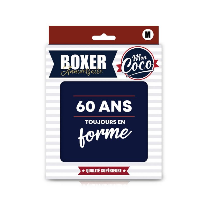 BOXER "60ANS TOUJOURS EN FORME" M.