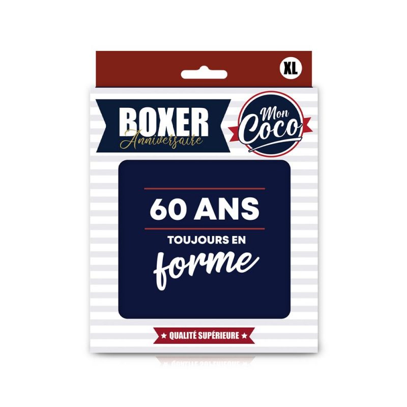 BOXER "60ANS TOUJOURS EN FORME" XL.