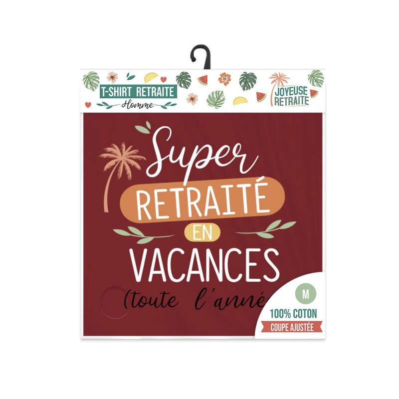 T-SHIRT SUPER RETRAITE TAILLE M.