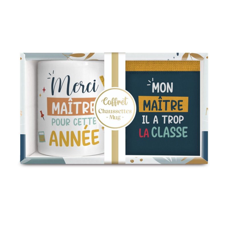 COFFRET MUG CHAUSSETTES MAITRE