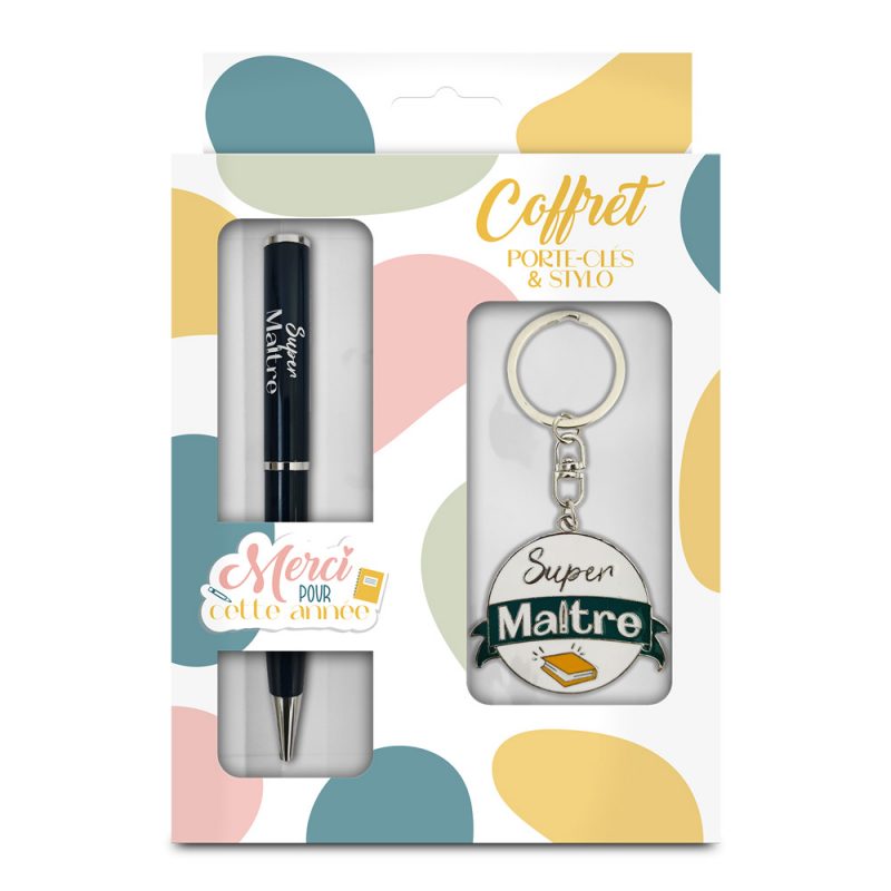 COFFRET STYLO + PTE CLE "MAITRE"