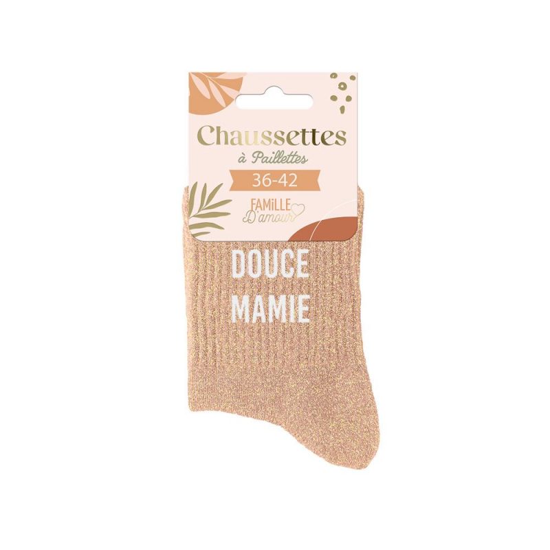 CHAUSSETTES PAILLETTES DOUCE MAMIE.