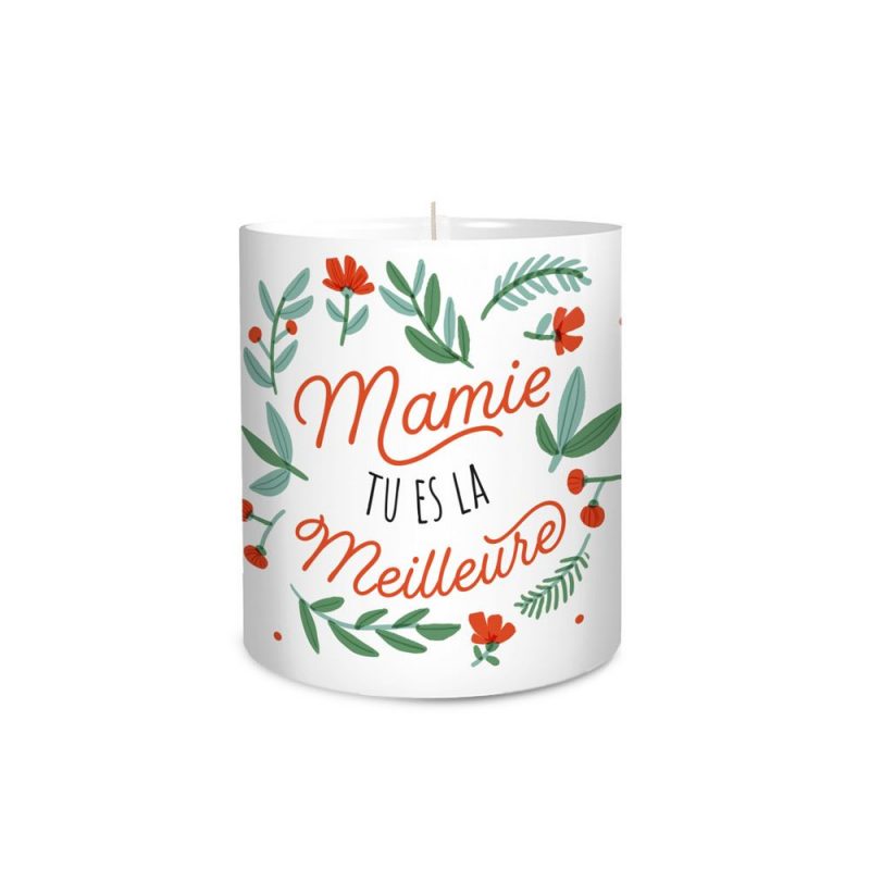 BOUGIE AFFECTIVE MAMIE TU ES LA MEILLEURE.
