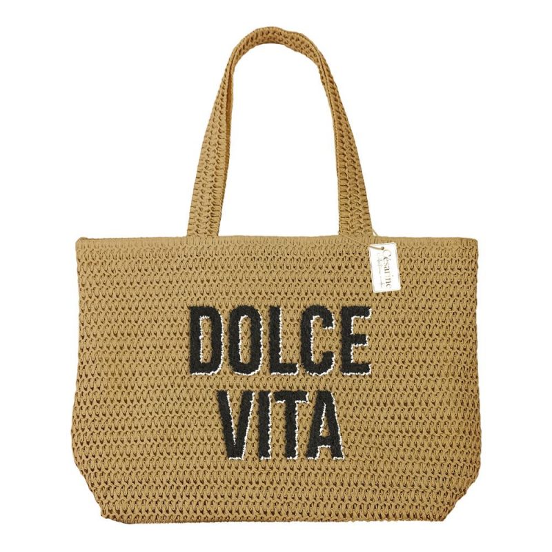SAC ÉTÉ RAPHIA TUFTE DOLCE VITA