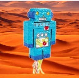 PINATA A TIRER - ROBOT BLEU