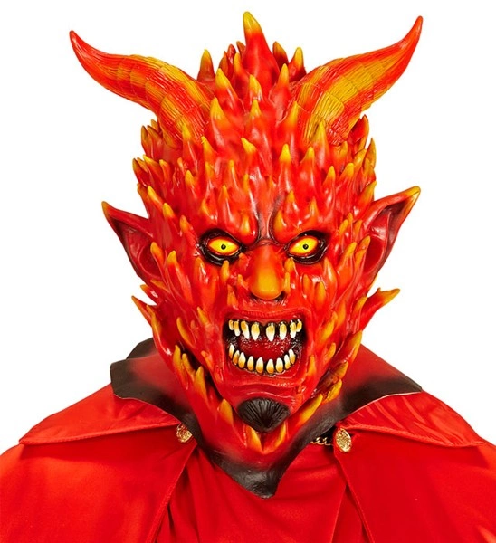 "MASQUE DE DEMON EN FLAMMES"