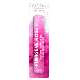 Fumigène à poser 20 x 3,5 cm ROSE allumage par mèche (usage extérieur)