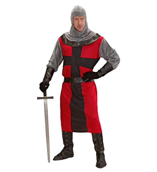 CHEVALIER DE L'EPOQUE OBSCURE" (casaque longue, ceinture, bracelets, casque, surbottes)