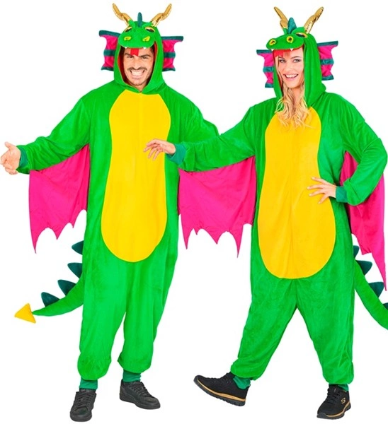 "ONESIE EN PELUCHE DRAGON" (combinaison avec capuche)