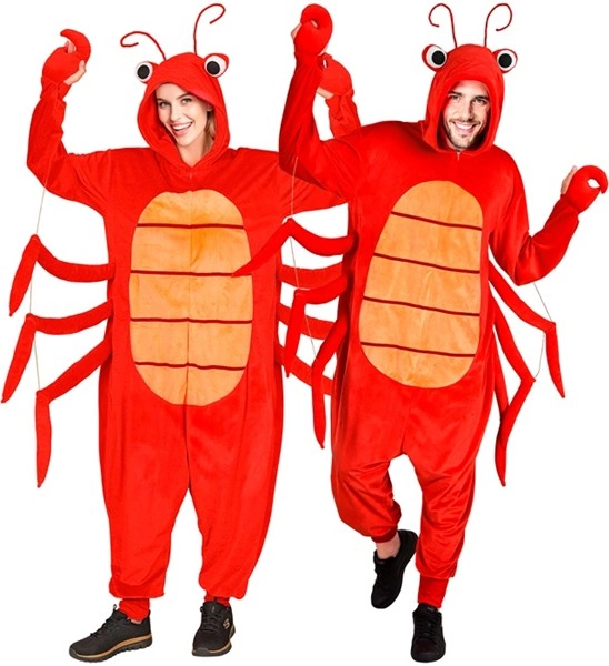 "ONESIE EN PELUCHE HOMARD" (combinaison avec capuche)